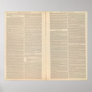 Geological Map of the North America Poster