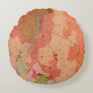 Geological Map of the Washoe District Round Cushion