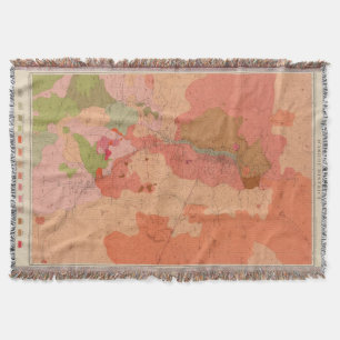 Geological Map of the Washoe District Throw Blanket
