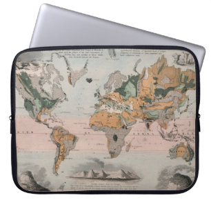 Geological Map of the World Laptop Sleeve