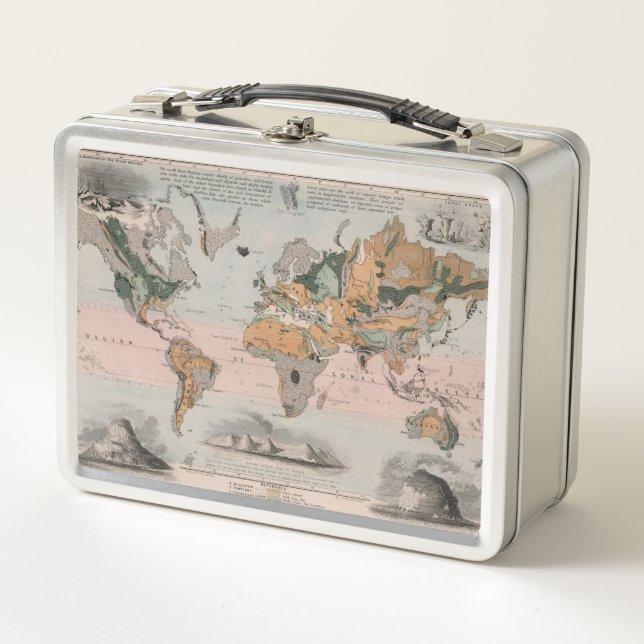 Geological Map of the World Metal Lunch Box (Front)
