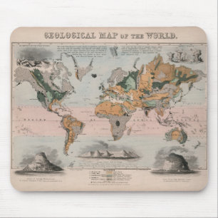 Geological Map of the World Mouse Pad