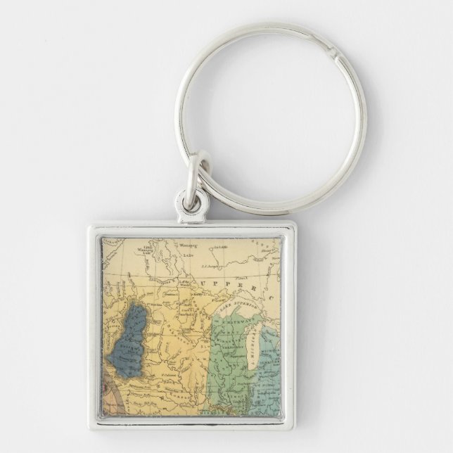 Geological map of United States Key Ring (Front)