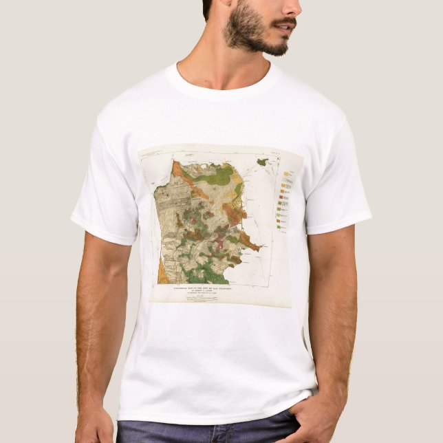 Geological map San Francisco T-Shirt (Front)