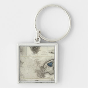 Geological phenomena key ring
