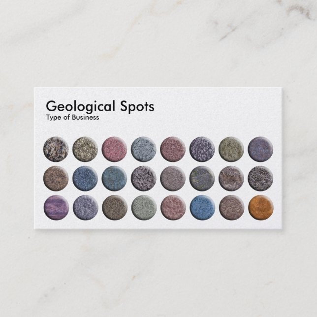 Geological Spots - Platnum Business Card (Front)