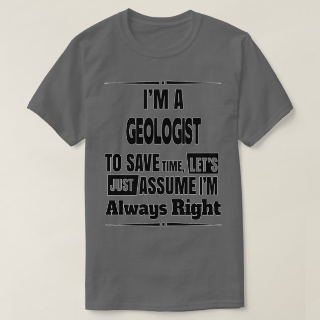 Geologist Birthday Christmas GiftPresent 1 T-Shirt (Design Front)