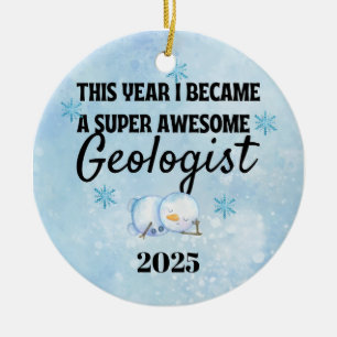 Geologist Ceramic Tree Decoration