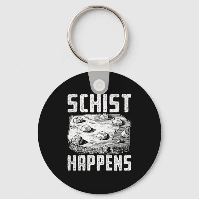 Geologist joke design for earth science lovers  key ring (Front)