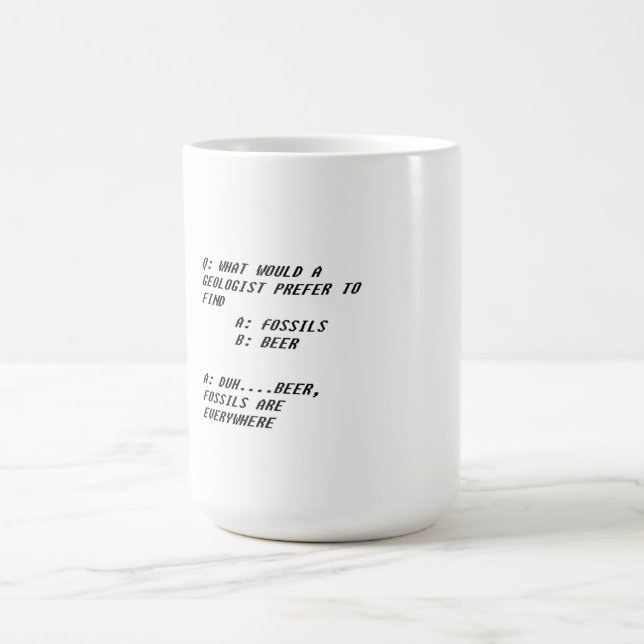Geologist joke mug (Center)