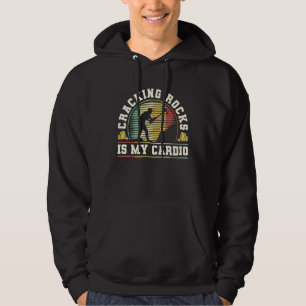 Geologist Mineral Rock Collecting Fossils Cracking Hoodie