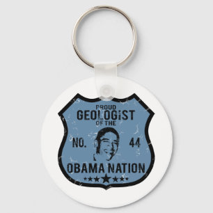Geologist Obama Nation Key Ring