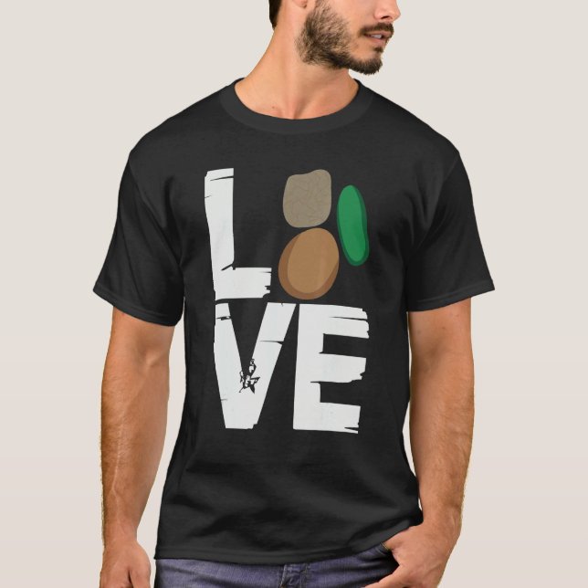 Geologist Rockhounding Love Prospector Rockhound T-Shirt (Front)