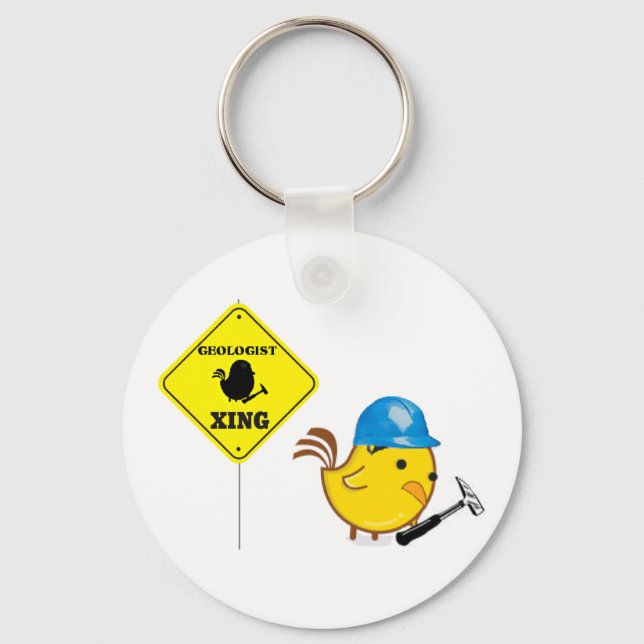 Geologist Xing Key Ring (Front)