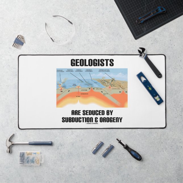 Geologists Are Seduced By Subduction & Orogeny Desk Mat (Workstation)