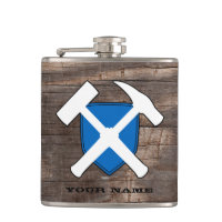 Geologist's Rock Hammer Shield- Flag of Scotland