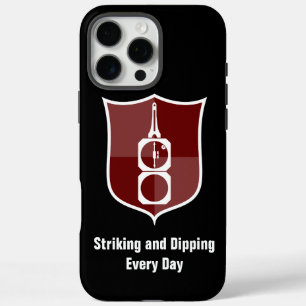 Geologist's Transit Compass Shield Crest iPhone 16 Pro Max Case
