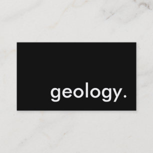 geology. business card