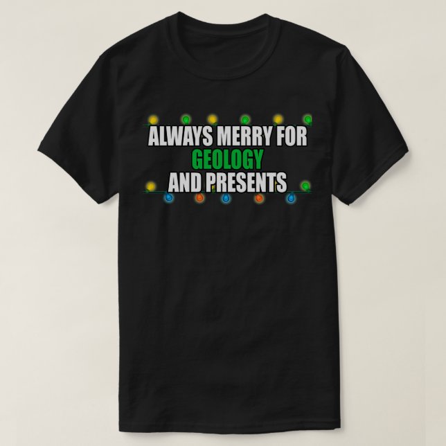 Geology Christmas T-Shirt (Design Front)