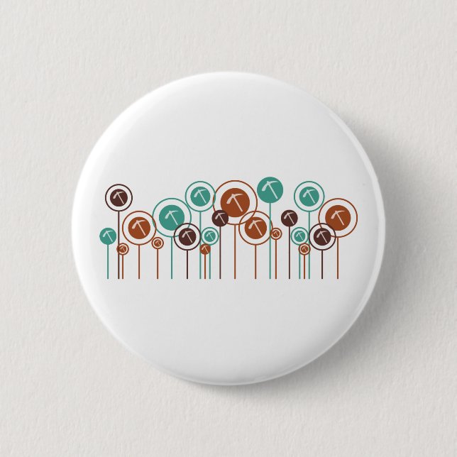 Geology Daisies 6 Cm Round Badge (Front)