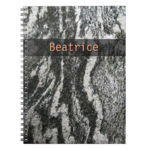 Geology Decorative Feline Pattern any Text Notebook