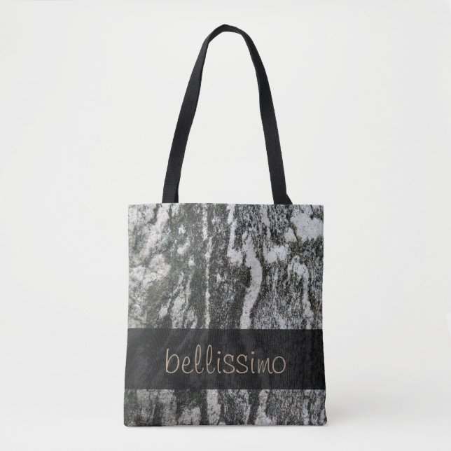 Geology Decorative Feline Rock Texture any Text Tote Bag (Front)