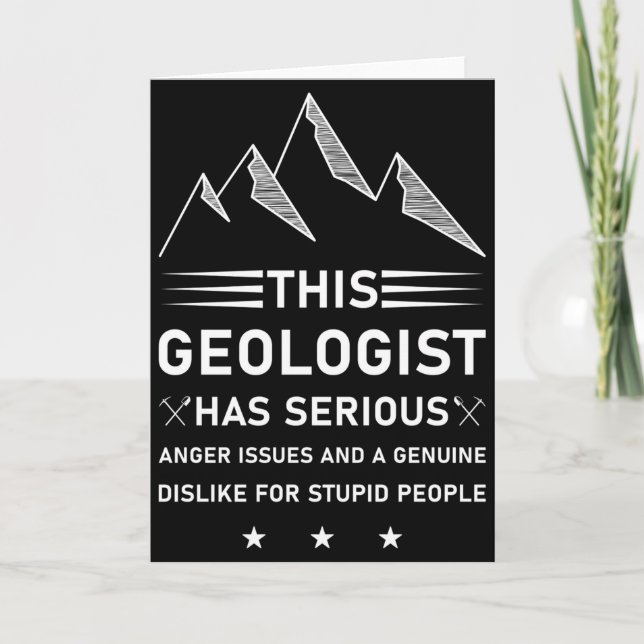 Geology Earth Science Funny Geologist T Shirt_1  Card (Front)