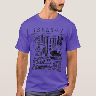 Geology Geologist Field Kit Tools Vintage Patent P T-Shirt