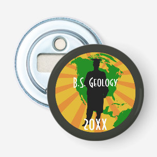 Geology Graduate Badge (Male) Bottle Opener