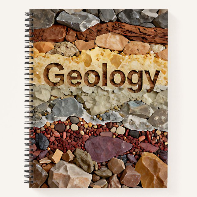 Geology Layered Rocks Earth Science Personalized Notebook (Front)