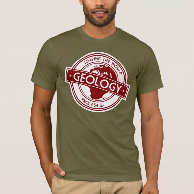 Geology Logo- Shaping the World (Europe/Africa) T-Shirt (Front)