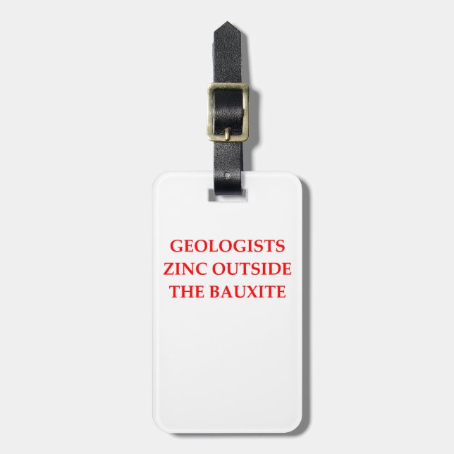 geology luggage tag (Front Vertical)