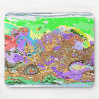 Geology Map of Mars Mousepad