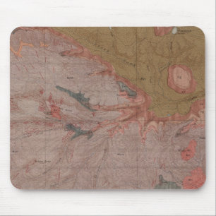 Geology Map, Yellowstone National Part, Wyoming 3 Mouse Pad