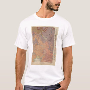 Geology Map, Yellowstone National Part, Wyoming T-Shirt