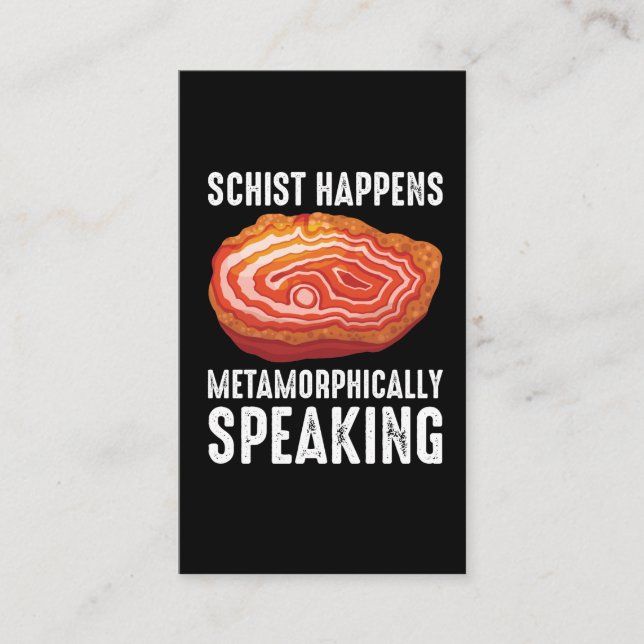 Geology Mineral Geode Scientist Funny Geologist Business Card (Front)