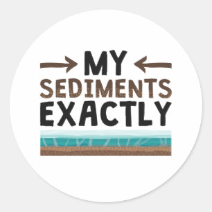 Geology My Sediments Exactly Classic Round Sticker