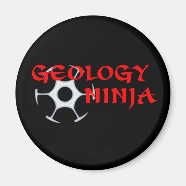 Geology Ninja Magnet (Front)