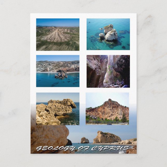 Geology of cyprus postcard (Front)