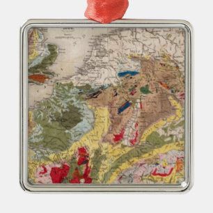 Geology of Europe Metal Tree Decoration