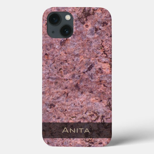 Geology Pink Rock Texture Photo Case-Mate iPhone Case (Back)
