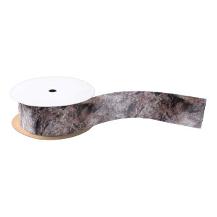 Geology Pinkish Rock Structure Satin Ribbon