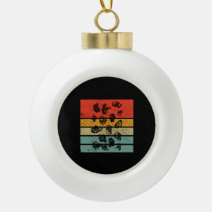 Geology - Rock Collecting Retro Ceramic Ball Christmas Ornament