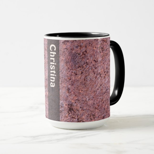 Geology Rock Texture with Name Mug (Front Right)