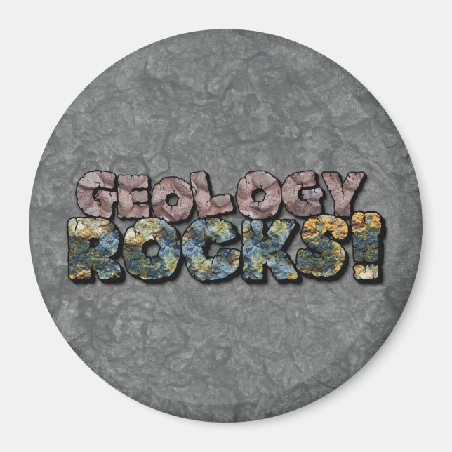 Geology Rocks a Unique Funny Meme For Rockhounds Magnet (Front)