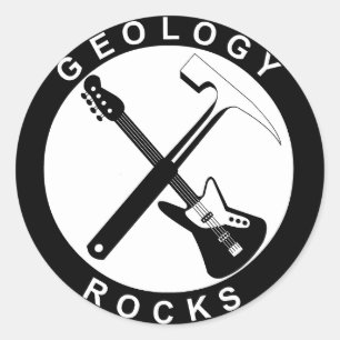 Geology Rocks Adhesive Round Large Classic Round Sticker