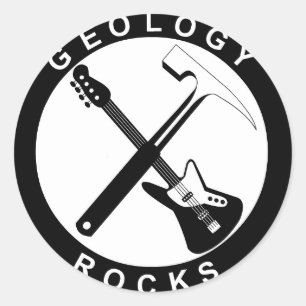 Geology Rocks Adhesive S Classic Round Sticker