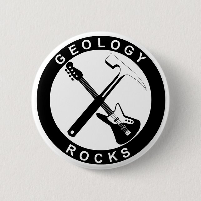 Geology Rocks Button (Front)