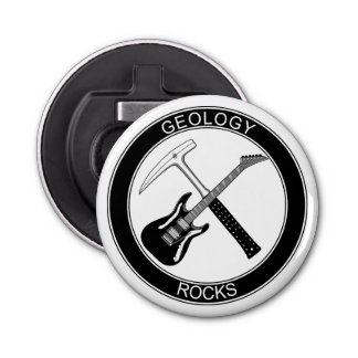 Geology Rocks Button Bottle Opener