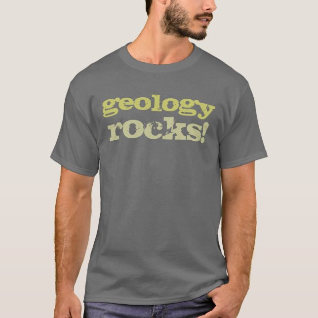 geology rocks! dark tee (Front)